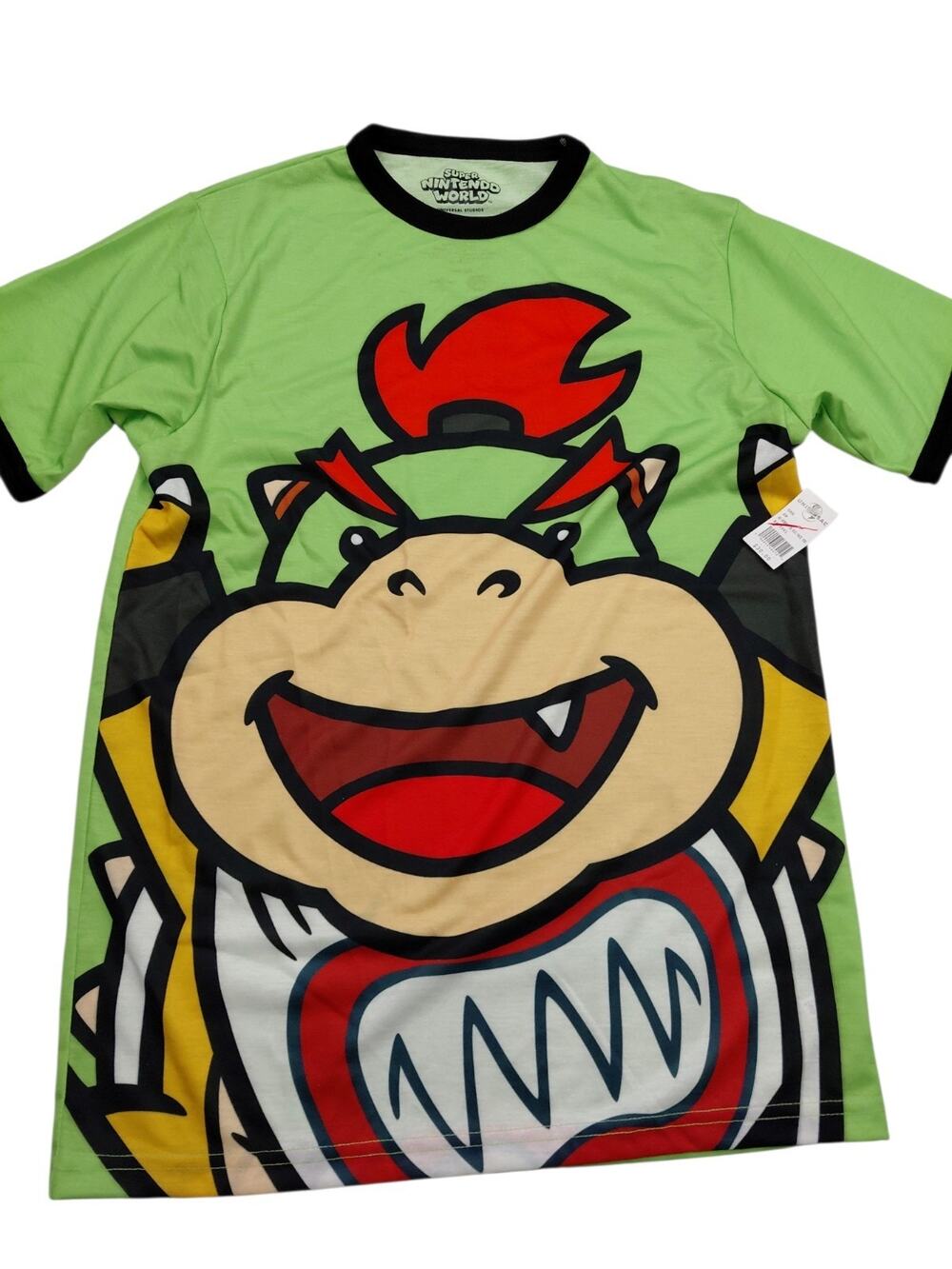 Bowser Jr. Full Print Super Nintendo/Universal Studios Mario T-Shirt Men’s Sz S